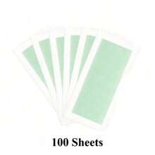 10/30/100 Sheets Gentle Hair Removal Wax Strips, Non-Irritating, Quick & Easy To Use, Depilatory Wax Papers, Portable For Travel Use ,Hair Products And Accessories For Barber Salon Beauty Travel Essentials