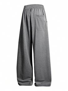 3 Pcs/Set Plus Size Casual Sweatpants, Loose Fit Straight Leg Solid Color Track Pants, Suitable For All Seasons