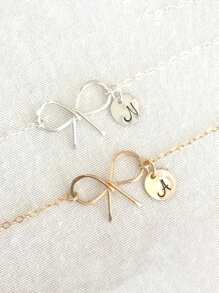 Pulsera personalizada "Atar el nudo", regalo para dama de honor, joyería de lazos, regalo para niña de las flores, regalo de boda, regalo para dama de honor, regalo para el equipo nupcial