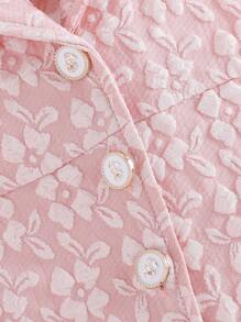 Summer Baby Girls Cute 3D Floral Vest Romper & Bucket Hat 2Pcs Set