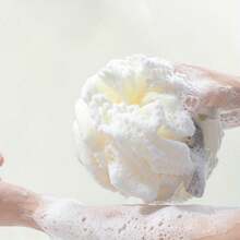 4pcs Lace Extra Exfoliating Home Spa Shower Loofahs, Sponge Brushes, Bath Spa Scrubber For Face & Body, Gently Foaming