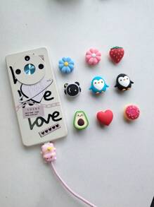 10PCS Cute Fruit Animal Charging Buddies, Charger Cable Protect Sets Compatible With Iphone IPad(Funny Gifts) Cable Protector, Charger Protector