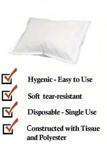 5/10/20pcs Single-Use Pillow Case, White,Disposable Thickened Breathable Pillowcase For Travel, Hotel, Beauty Salon, And Home Use