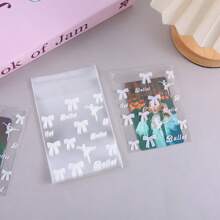 50pcs/100pcs Gift Bags; Gift Packaging Supplies; Gift Packaging Bags Printed Self-Adhesive Bags Small Cards Opp Packaging Bags Simple Transparent Packaging Self-Sealing Bags