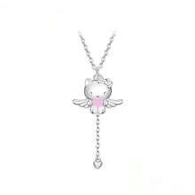Sanrio 1 pièce Collier chat love angel wings de Sanrio pour femmes, chaîne délicate pour clavicule, cadeau de mode polyvalent pour étudiantes