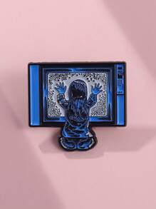 1pc Touch TV Figurine Badge Blue Backpack Jacket Personalized Versatile Decorative Pin Pin For Clothes Bag Charm School Kpop Teacher Supplies Bag Charms Cute Office Accessories Shirts Jewelry Christmas Halloween Autumn-Winter Accessories,Suitable For Teens, Youth,Men,Casual, Outdoor, Athletic, Vacation, Graduation Gifts, Birthday, Daily Wear Clothes Pin Funny Teacher Gifts Costume Accessories Men Gifts Bag Pins - Multicolor - View 5