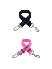 Pet Car Seat Belt Traction Clip Safety Bar Traction Retractable Leash Cat Dog Seat Belt Dog Collar Dog Accessories Car Seat Belt Nylon Seat Heavy Duty Durable Dog Car Seat Belt - Ensure Your Dog Or Cat Is Safe And Secure While Driving,Dog Seatbelt,Dog Car Seat