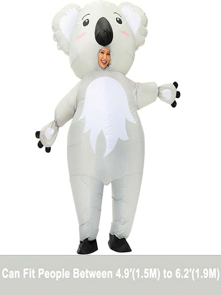Disfraz inflable de oso koala para fiesta de Halloween de adultos