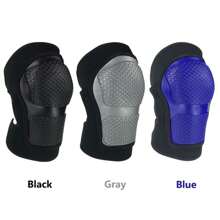 1 Pair- Open Wearing Adjustable Soft Shell Knee Pads, Wrapped And Fixed Knee Braces, Suitable For Cycling, Dancing, Roller Skating, Sports, Men & Women, For 10cm/4in Above Knee: 35-48cm/13.8-18.9in (Black/ Grey/ Blue)