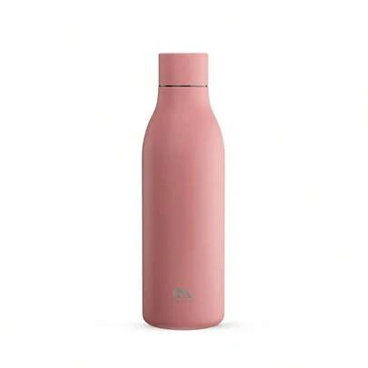 17 oz Frosted Sports Flask, Cola-Shaped Insulated Water Bottle, 12-Hour Cold Retention, Leak-Proof Double-Wall Stainless Steel, Perfect for Sports, Gym, Travel, and School