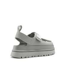 Women Platform Wedges Sandals Chunky Open Toe Comfortable Walking Casual Fashion Flat Sandals With Adjustable Hook Loop Straps Outdoor Shoes - 灰色 - 查看 7