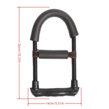 1pc Iron Adjustable Forearm Strength Trainer - Hand Grip Strengthener Device To Improve Wrist Strength, Dexterity And Coordination, Suitable For Athletes, Musicians And Hand Injury Recovery, No Battery Required - Black Gym Accessories, Deporte, Gimnasio, Ejercicio En Casa, Maquinas De Gimnasio, Entrenamiento En Casa