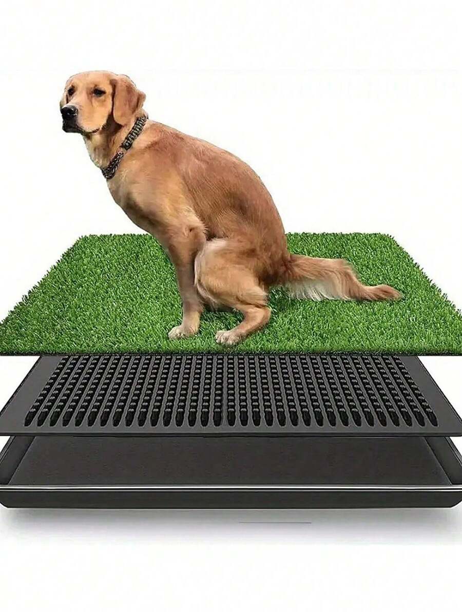 1 件随机发货宠物户外厕所，易于清洁，防臭，室内外宠物训练，适合室内外使用（产品不包括猫砂盆）