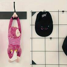 卡通猴子居家办公车内挂式纸巾盒纸巾套架便携式纸巾盒内饰配件