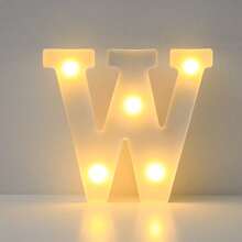 1pc 16cm/6.3inch Creative White Luminous Alphanumeric Night Light,Battery Powered LED Letter Light, Suitable For Bedroom Decor, Wedding Decor, Party Decor, Birthday Decor, Mother's Day Desktop Decoration Light,Valentine's Day Proposal Decoration Lights - White - View 42