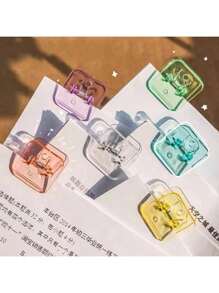 9个透明文件夹夹，方格夹，卡片夹，文件夹夹，学生文具胶带夹，账单夹，斗牛犬夹，多功能照片夹/创意办公文具测试夹，办公用品发票收纳夹，学校用品，学习工具，文件夹，返校季 - 彩色 - 查看 1