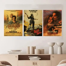 1 pièce Affiche murale sans cadre, Affiche de film classique à chaud Léon Le Parrain Impression de film TV Affiches vintage Décoration murale maison Cadeau Art Image Peinture Rétro POpVintage