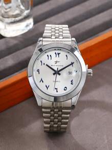 RICECGO RICECGO Watch 1 Steel Band Quartz Calendar Light Luxury Niche Disc Business Men Suitable For Giving Gifts Daily Wear