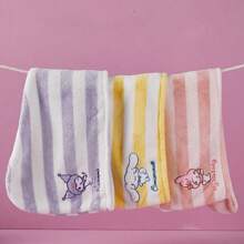 Sanrio 1/2pcs Sanrio Kuromi Bath Towel Coral Fleece, More Absorbent Than, Portable, Large Cute Towel For Bathing, Face Washing, Cartoon Hair-Drying Towel Back To School
