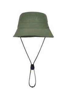 新款夏季速干防水户外徒步钓鱼太阳帽透气小帽檐纯色渔夫帽