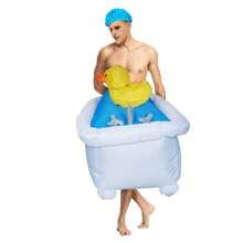 Bathtub Inflatable Costume Cosplay Thanksgiving Christmas For Woman Adult Party Festival Stage Performance Funny Costumes - White - View 3