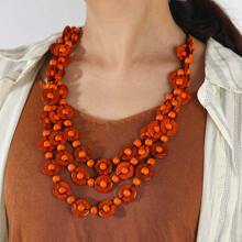 New Bohemian European & American Handmade Natural Coconut Shell Beads Multi-Layer Necklace, Simple & Versatile Fashion Items For 2025 - Multicolor - View 22