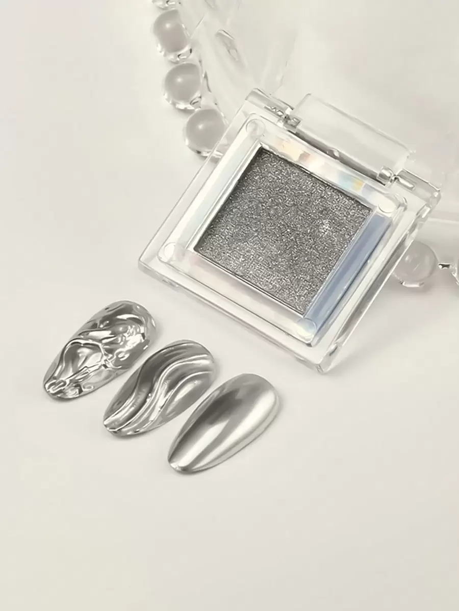 1box Colored Solid UV/LED Gel Nail Polish, Including Mirror Effect, Chameleon, Aurora, Galaxy Gray, Champagne Gold, Sapphire Blue, Rose Gold, High Gloss, Fine Glitter, With 1 Nail Buffing Stick, For Nail Salon Or DIY Use At Home Nails