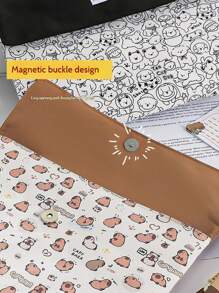 Fabric Large Capacity Book & Exam Paper Storage Bag: Mainly For Students, Suitable For Classrooms, Studies, Dorms, Etc., Can Easily Store Textbooks And Exam Papers, Also Convenient For Moving Or Carrying During Vacations.,Back To School,School Supplies
