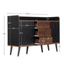 Nesting Tables - Black + Particle Board - View 4