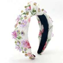 Pearly Headband For Women Flower Fashion Spring - Multicolor - View 5