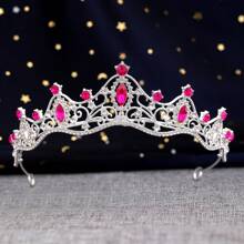Bride Crown Stylish All-Match Rhinestone Crown, Minimalist High-End Dress Accessory, Photoshoot/Wedding Gown Hair Decor