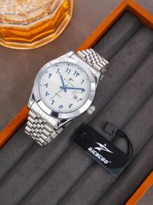 RICECGO RICECGO Watch 1 Steel Band Quartz Calendar Light Luxury Niche Disc Business Men Suitable For Giving Gifts Daily Wear