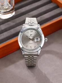 RICECGO RICECGO Watch 1 Steel Band Quartz Calendar Light Luxury Niche Disc Business Men Suitable For Giving Gifts Daily Wear