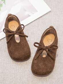 1 par de zapatos planos de unicolor de moda casual para niñas, apropiados para primavera y verano