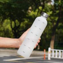 1 szt. 1000 ml/34 uncji litra butelka na wodę motywacyjna sportowa butelka na wodę z pokrywką trwała i wytrzymała przenośne szczelne butelki do picia na zewnątrz podróż siłownia fitness dzbanki do kubków kuchennych szybsze prezenty