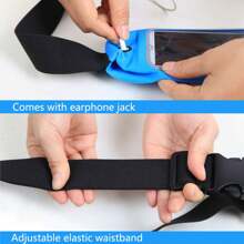 Touchscreen Sports Running Waist Bag For Devices Under 6.5 Inches, With Headphone Hole, Lightweight Music Phone Pouch, Marathon Running Waist Belt, Unisex Casual Sports Pack - Multicolor - View 5