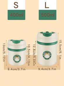 1 pieza Taza de agua de acero inoxidable, taza de café, taza práctica, taza de leche, taza de desayuno caliente para trabajador de oficina y estudiante, taza portátil de sopa, taza de desayuno, taza de leche, taza de avena, taza de yogur, taza de té de alta calidad para hombres y mujeres de oficina, taza para beber en casa, con tapa, doble capa de aislamiento térmico, anti-escaldaduras, taza con pajita, taza de pareja