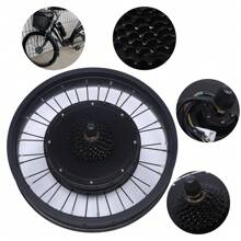 20 Inch 48V E-Bike Conversion Kit Rear Wheel Electric Bicycle Hub Motor Set NEW - Black - View 2