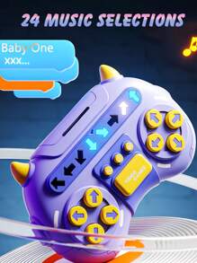Children's Educational Stress-Relief Dance Challenge Speed Push Music Game Machine, Finger Training Toy Gift