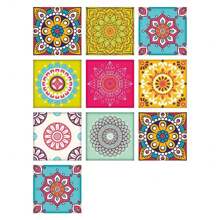 Série Mediterrânea Pintura Adesivos Autoadesivos Descascando Azulejos Respingos Adesivos de Parede de Vinil. Adequado para Cozinha Banheiro Azulejo Parede Lareira Gabinete. Adesivo Decorativo, DIY Criativo Adesivos de Fundo Decorativo