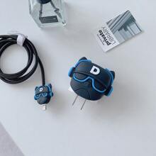 Charger Protector Case, Portable Charger Cover For 20W Compatible With IPhone USB C Cable, Lightning Cable Cover, Cute Cartoon 3D Design Power Adapter Case For Charging Cable Protector - Multicolor - View 10