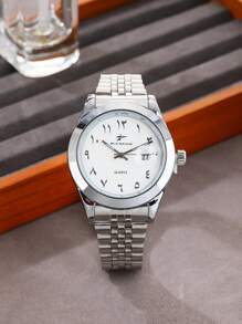 RICECGO RICECGO Watch 1 Steel Band Quartz Calendar Light Luxury Niche Disc Business Men Suitable For Giving Gifts Daily Wear