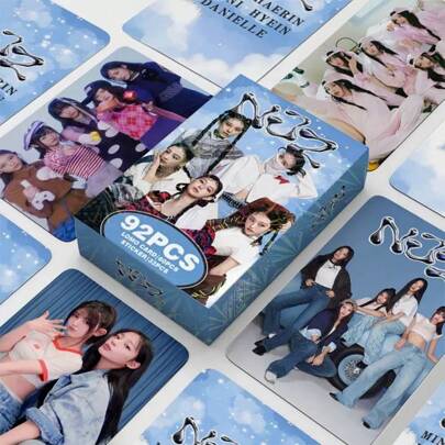 60张LOMO卡片+32张贴纸/30张全息卡片，盒装高清照片卡，收藏卡，专辑/演唱会周边，粉丝商品，圣诞节/情人节礼物，小礼物