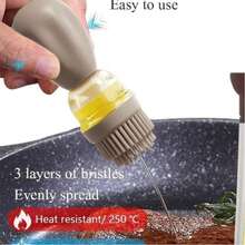 Oiler, 1 Piece Silicone Basting Brush, Kitchen Oil Bottle, Outdoor BBQ, Oil Brush - 彩色 - 查看 2