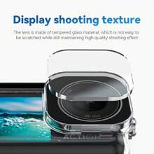 TELESIN 防水外壳适用于 DJI OSMO Action 5 Pro Action 4 3 相机，带防雾水下外壳，外壳笼支持 45 米/148 英尺深潜、水肺浮潜、游泳，带快速释放螺丝 - Waterproof Case - 查看 9