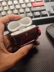 1 Pc Original Sexy Red Lip AirPods Pro 2 Protective Case, AirPods Pro Protective Case, 3rd Gen AirPods Protective Case, AirPods 3 Protective Case, AirPods 4 Protective Case