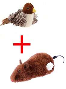 Wind-Up Spring Plush Toy, Realistic Fake Mouse Can Run, Random Colors Of Cats&Dogs Pets Toys - Multicolor - View 9