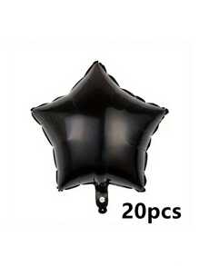 AFYPRTY 10/20pcs 18 Inch Star Aluminum Foil Balloon Helium Balloon Suitable For Birthday Party Balloon Festive Party Room Decoration Supplies Mother's Day Valentine's Day Outdoor Event Planning Decorations, 1pc/5pcs - Multicolor - View 48