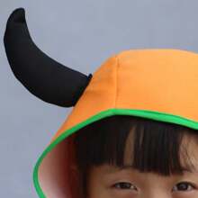 Orange & Red Devil Horned Cape For Adults , Perfect For Halloween Costumes And Parties