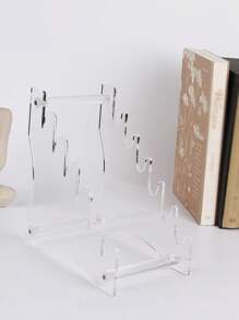 1 pieza Estante acrílico transparente removible para exhibir cuchillos, organizador de almacenamiento de cuchillos de cocina, cuchillos para fruta, herramientas y cuchillos